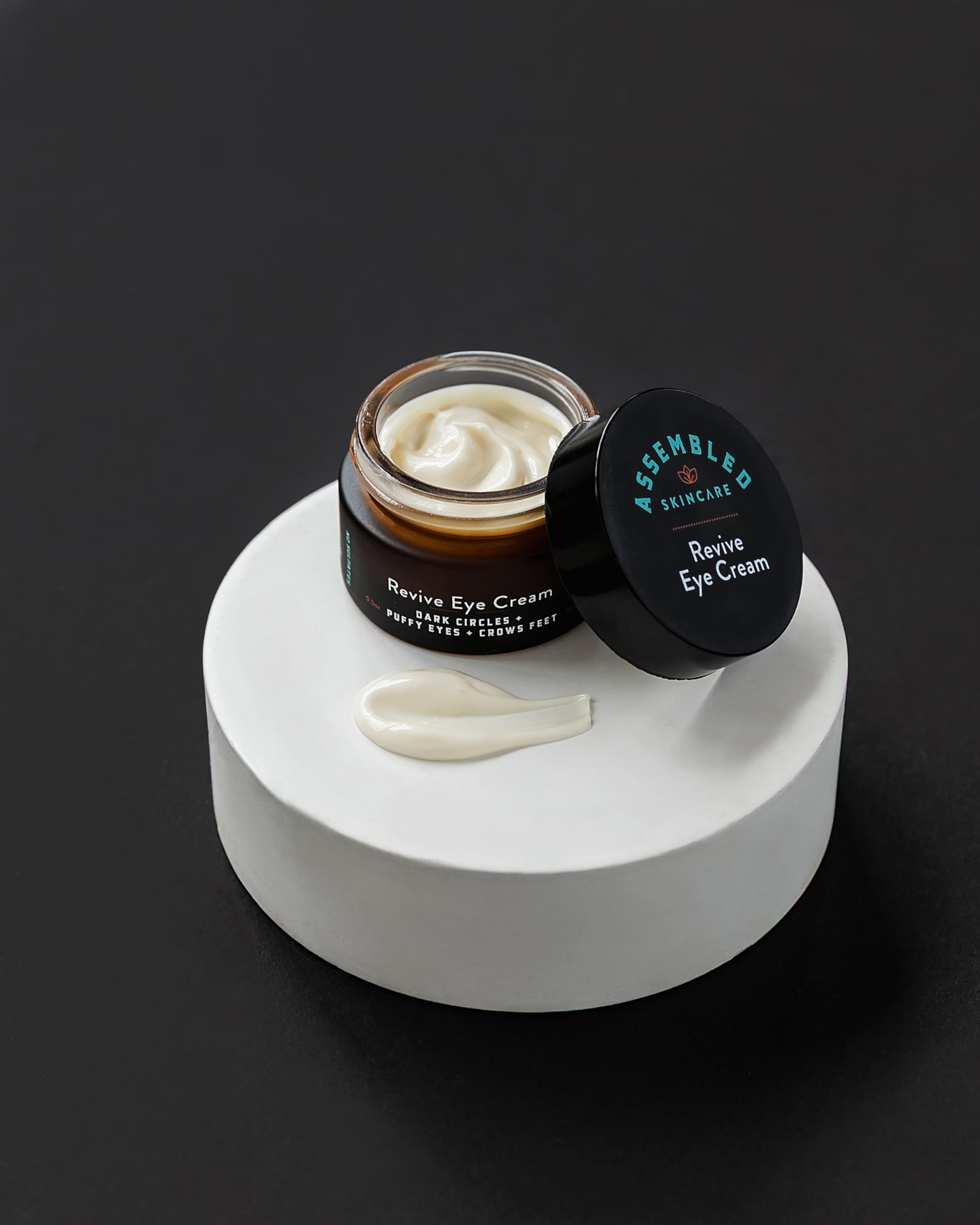 ASSEMBLED Revive Eye Cream tube targets under-eye care and hydration