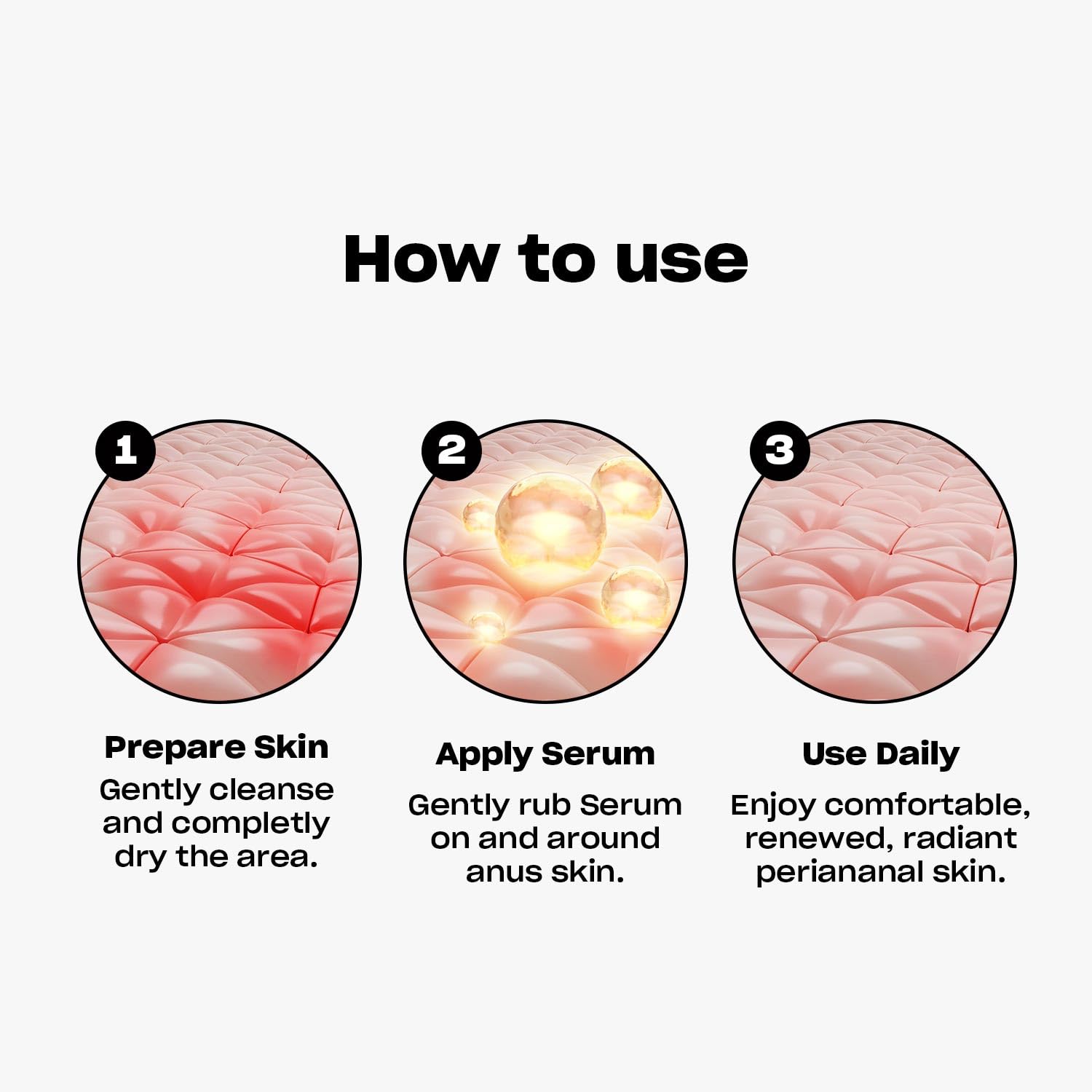 Asset Hole Cleanser bathroom scene conveys everyday use in a discreet routine.