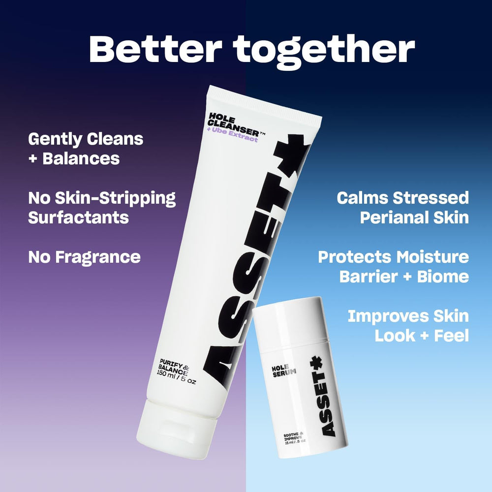 Asset Hole Serum non-greasy, quick-absorbing finish in use.