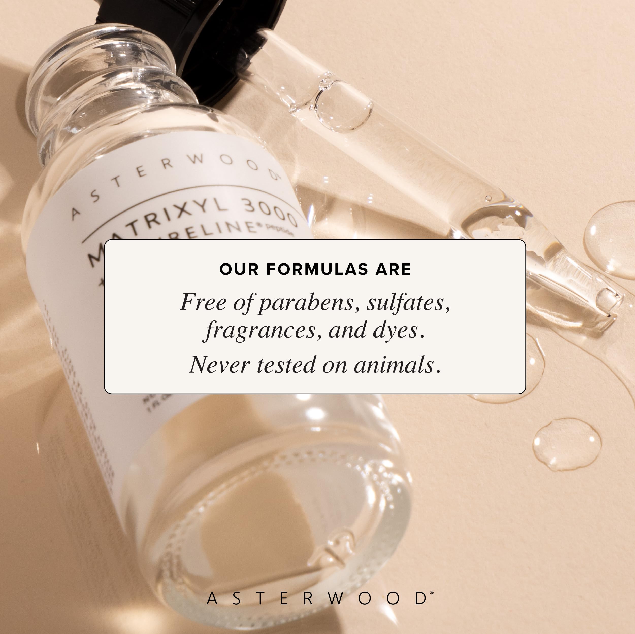 Asterwood daily skincare routine setup with serum and moisturizer.