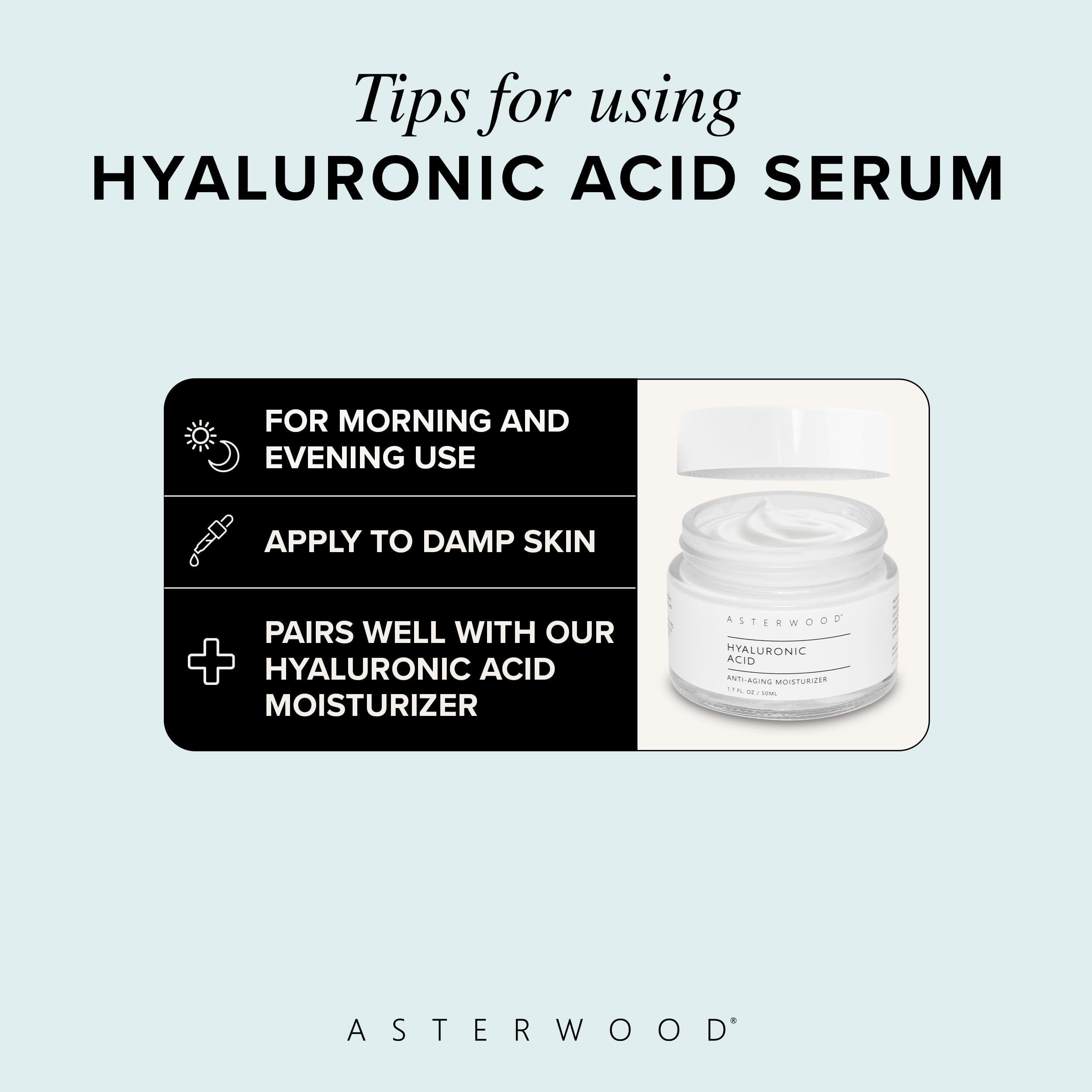 Vegan and cruelty-free Asterwood serum suitable for daily use.