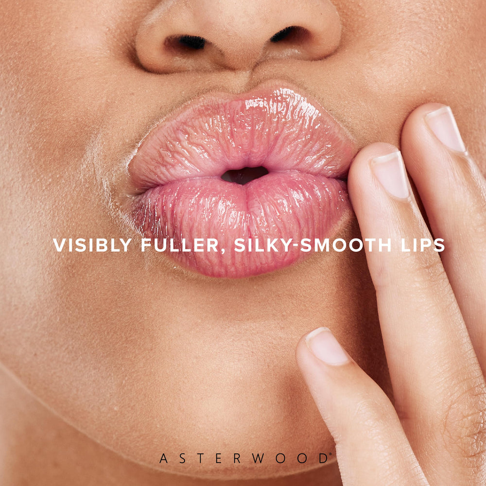 Asterwood Lip Treatment & Balm bottle featured with hyaluronic acid for lasting hydration.