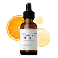 Asterwood Vitamin C Serum bottle ready for a brightening routine
