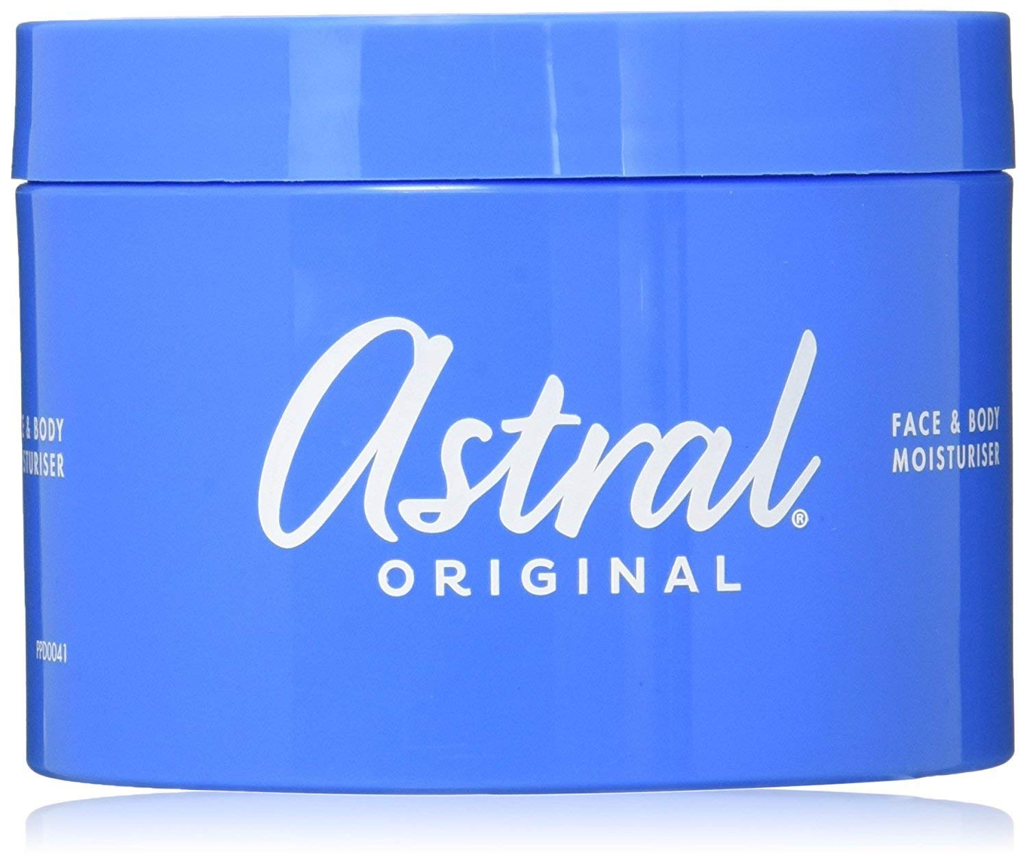 Astral All Over Moisturiser Cream bottle front showing rich hydration for skin nourishment