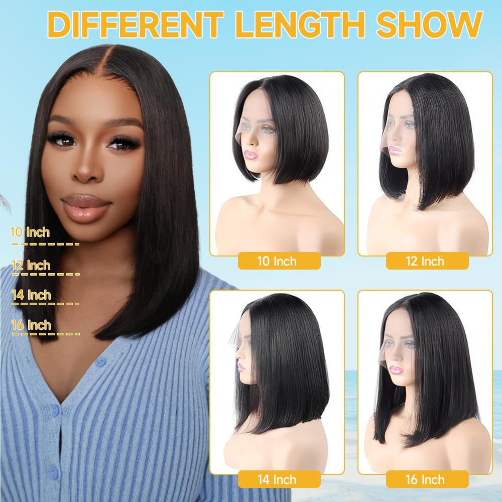 ASUTTRY Bob Wig side profile showing smooth silhouette and versatile styling.