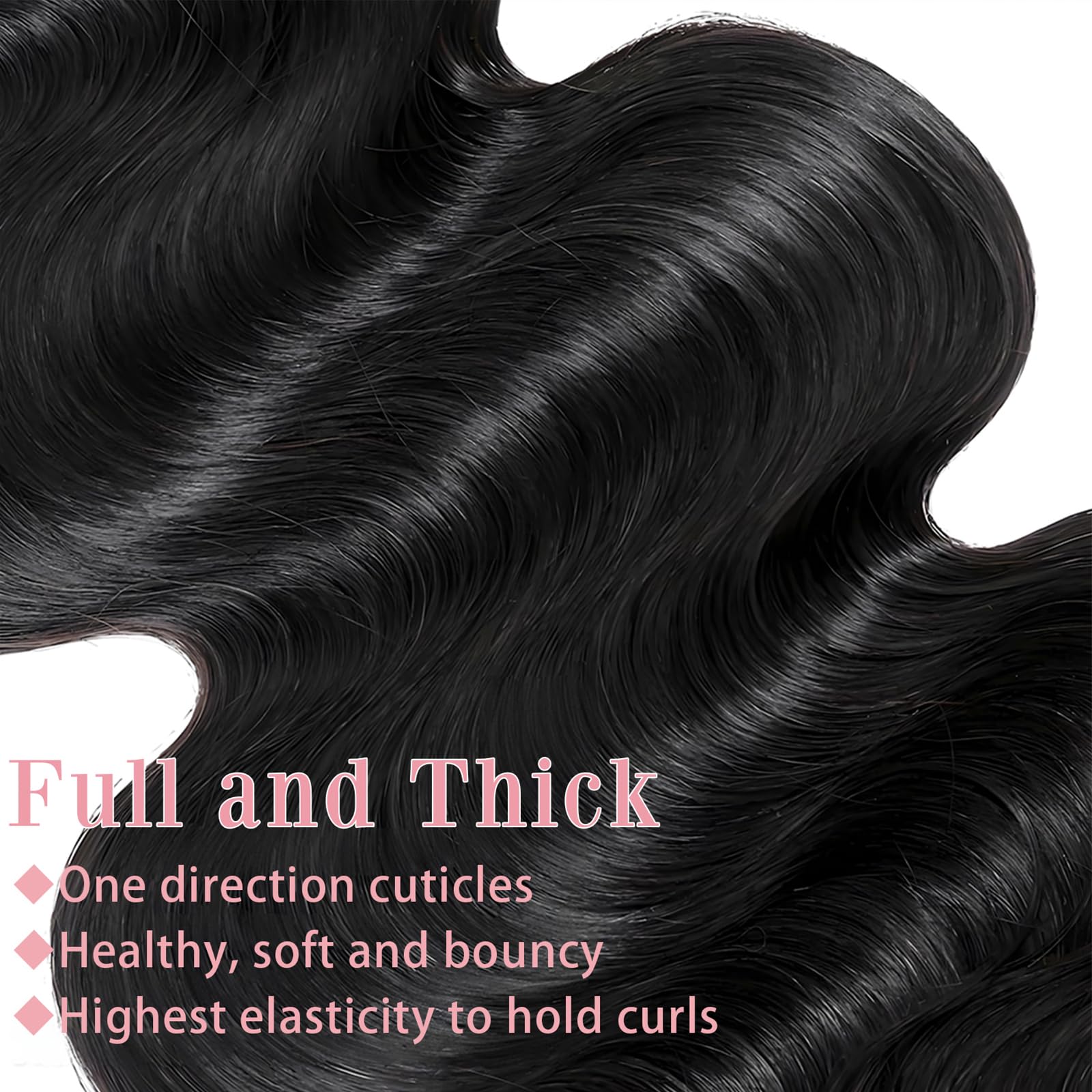 Asxdovig natural black bundles blend easily with dark hair shades