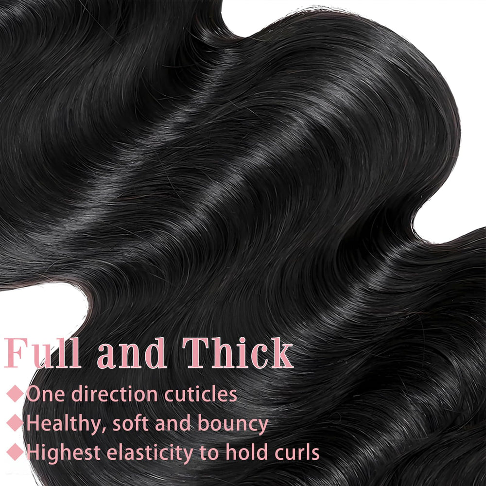 Asxdovig natural black bundles blend easily with dark hair shades