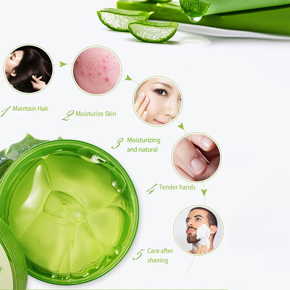 After shaving, ASYBO aloe gel soothes skin and reduces irritation.
