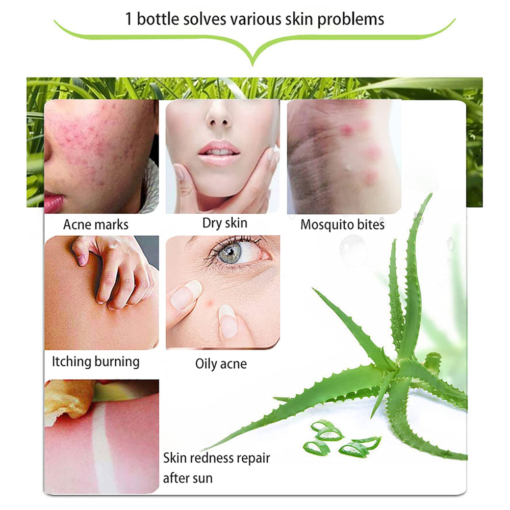 ASYBO aloe gel for face care delivering cooling, non-greasy moisture.