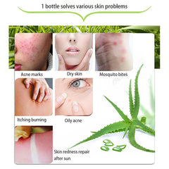 ASYBO aloe gel for face care delivering cooling, non-greasy moisture.