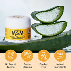 Three At Last Naturals MSM Cream bottles stacked for convenient routine