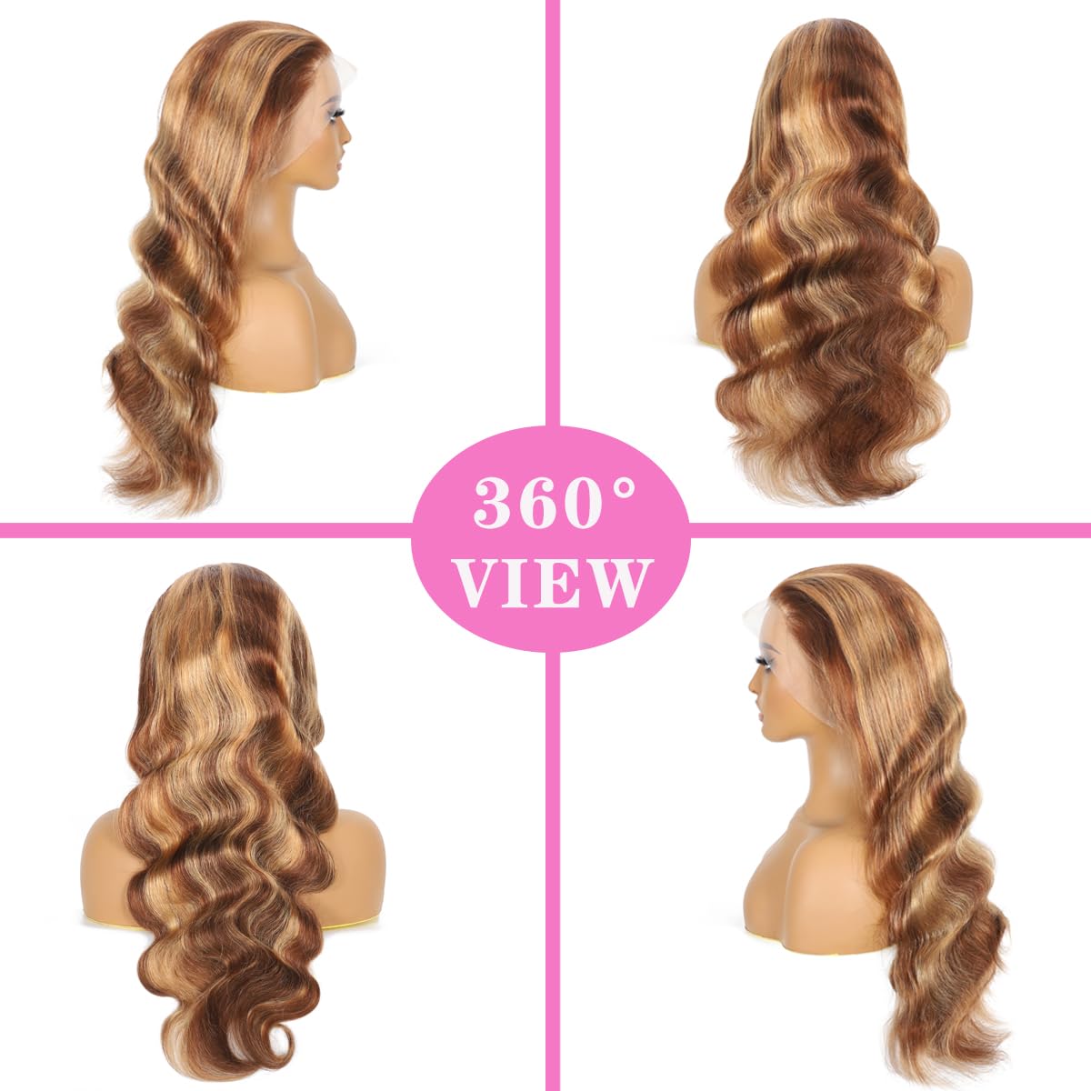 Atilck 360 HD transparent lace offers seamless hairline and comfortable wear.