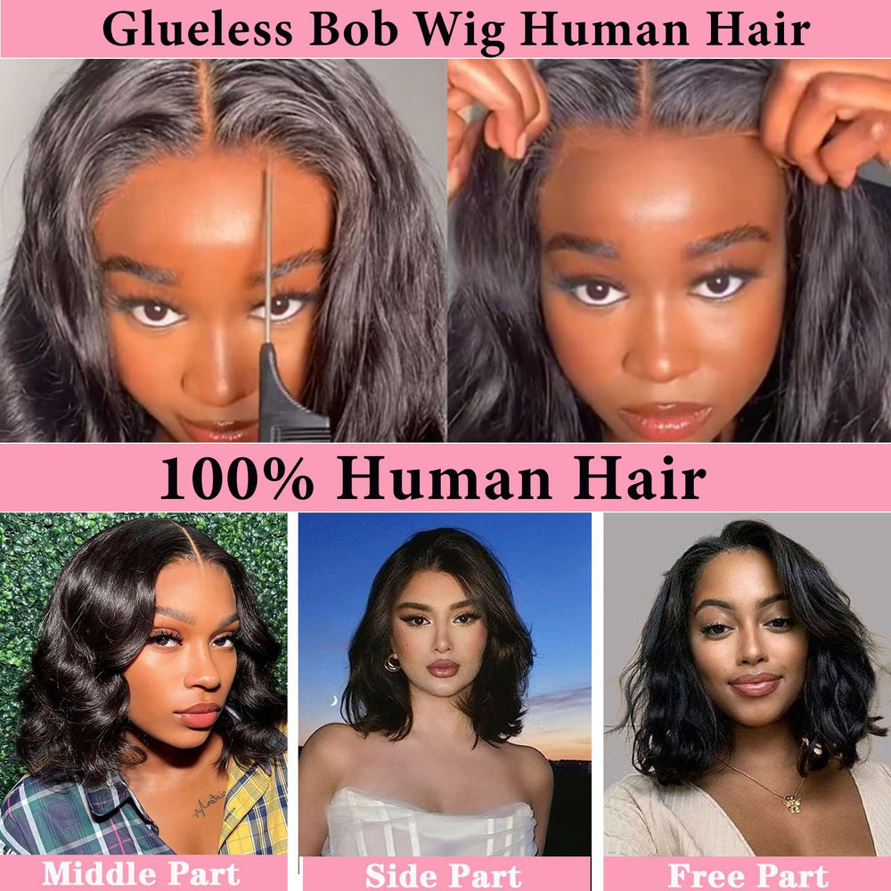 Atilck body wave wig offers heat-friendly styling for straight or curled looks.