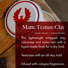 Hair styled with Atlas Matte Texture Clay showing medium hold and separation