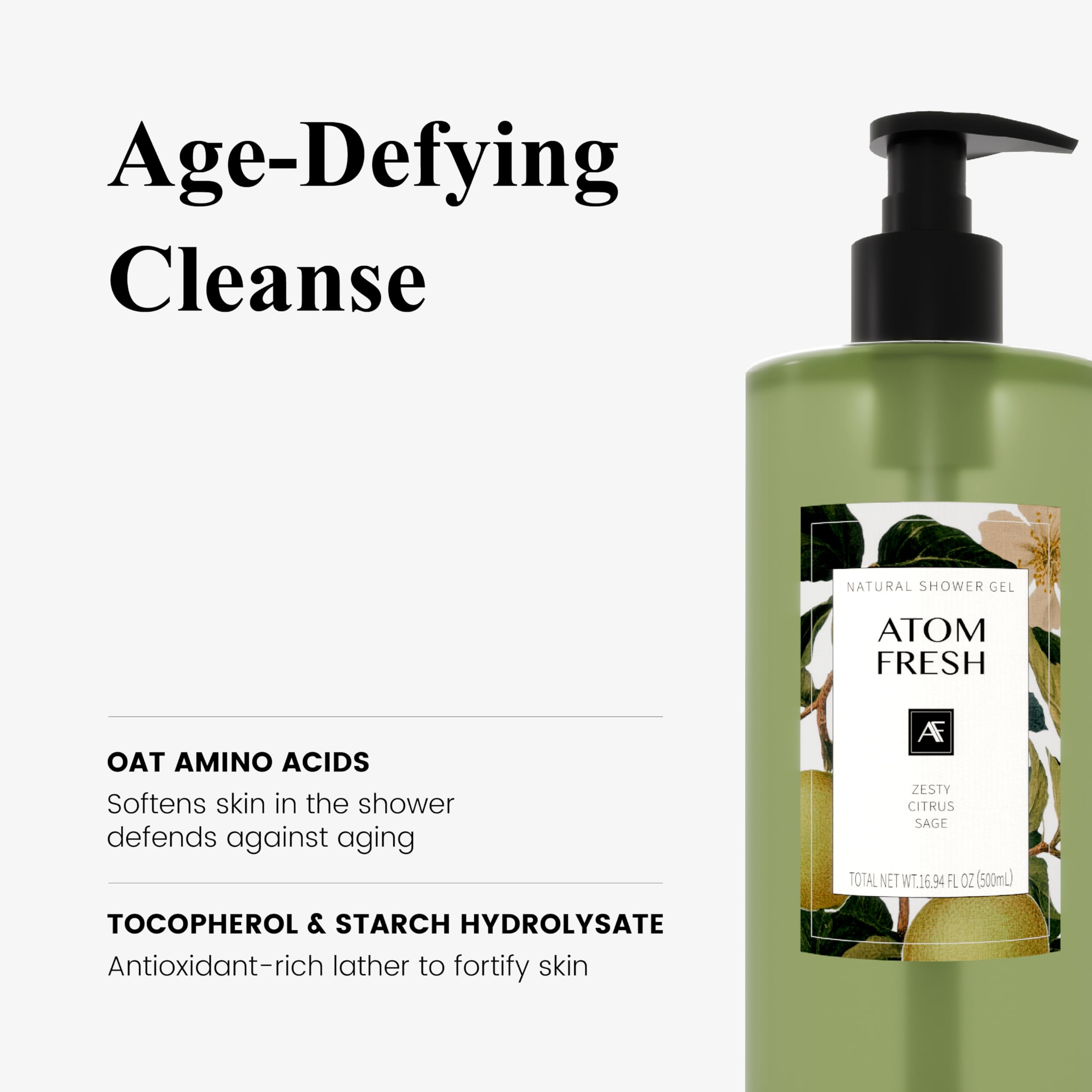 Atom Fresh Laboratory body-lotion-zesty-sage-tube delivers lasting hydration for supple skin.