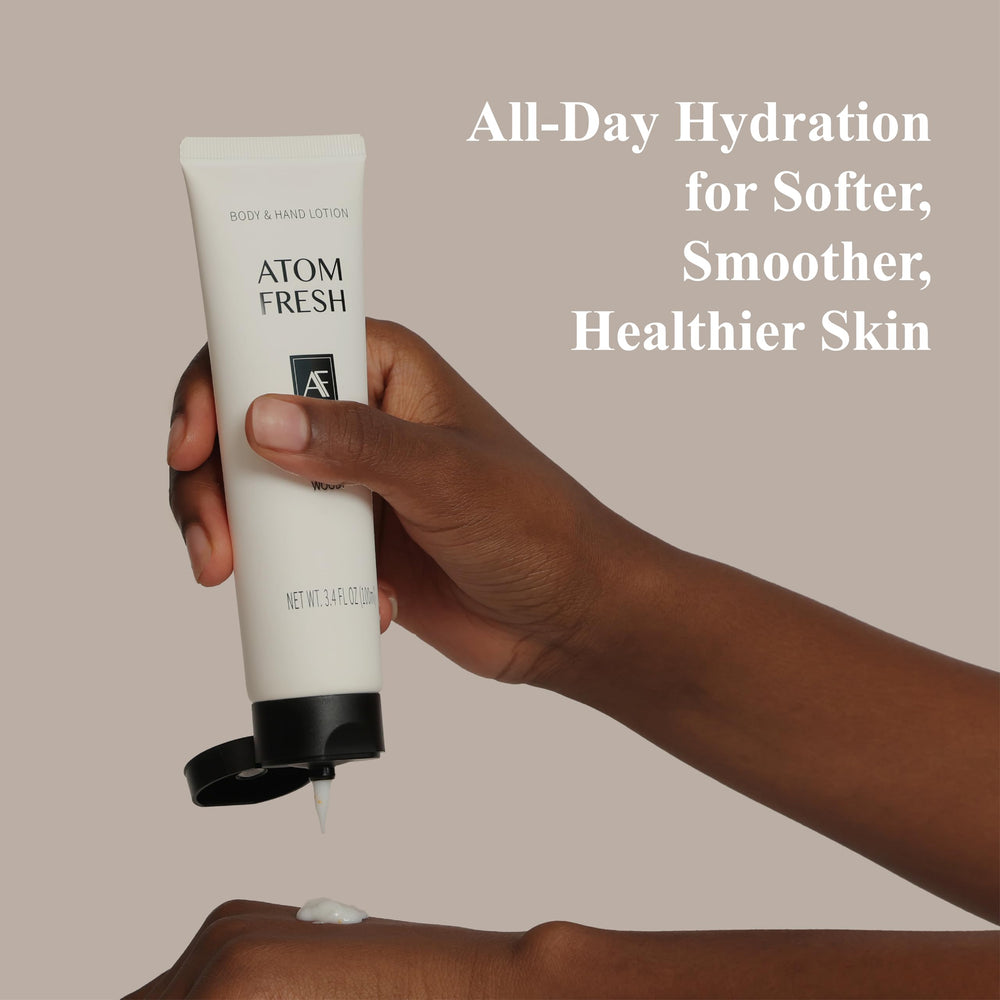 Atom Fresh Laboratory cream texture close-up reveals rich hydration