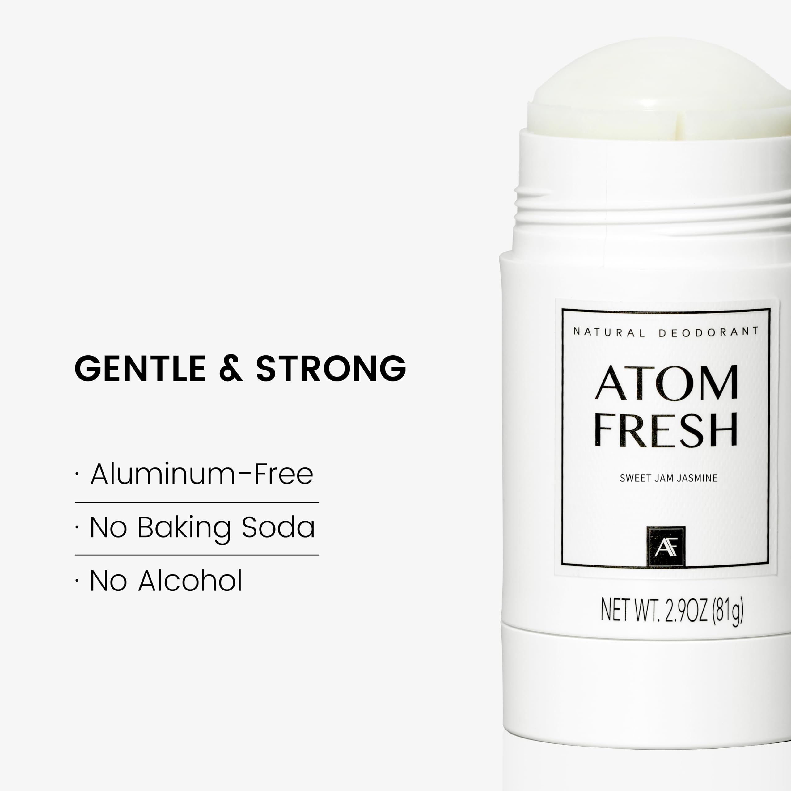 Atom Fresh Laboratory texture-swatch showcases gentle, non-greasy feel suitable for sensitive skin.