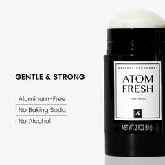 Atom Fresh 72-hour odor defense concept visual for daily use.