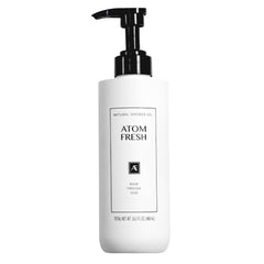 Atom Fresh Laboratory Rose Fressia Oud bottle pour for spa-like shower experience