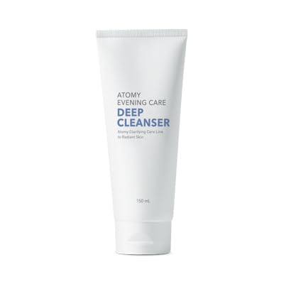 Atomy Evening Care Deep Cleanser bottle pour for a refreshing cleansing routine.