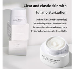 ATOMY The Fame Nutrition Cream application shows smooth absorption for refreshed skin.
