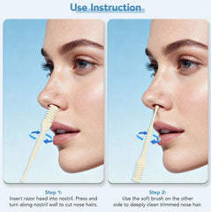 Atoymut nose trimmer in action for quick home touch-ups