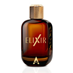 Atralia Elixir bottle side profile displaying sleek masculine lines.