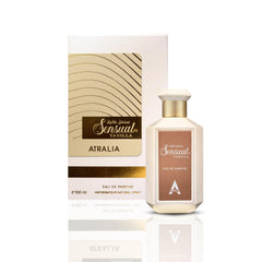 Atralia Sensual Vanilla bottle pour showing warm vanilla aroma.