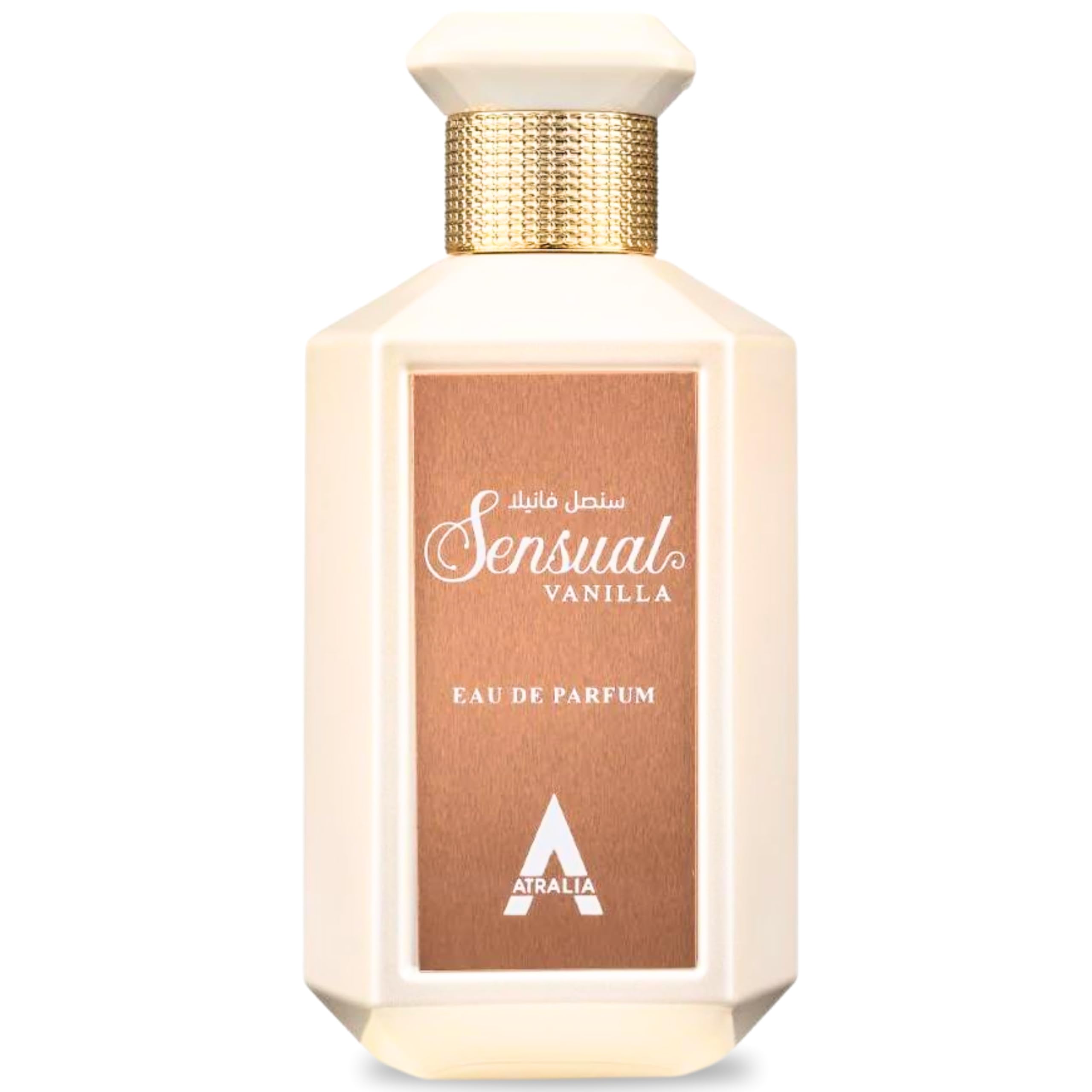 Atralia Sensual Vanilla EDP bottle for everyday indulgence.