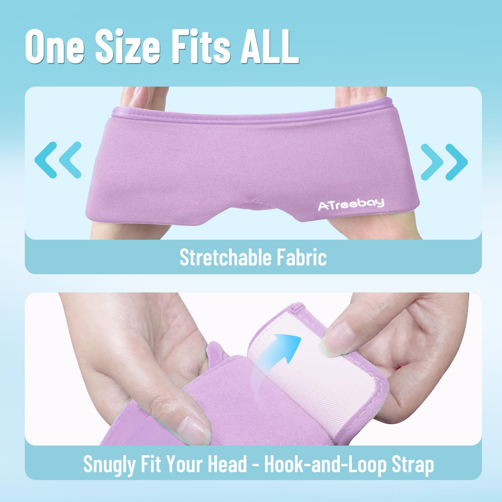 ATreebay Cooling Eye Mask soft fabric and breathable strap for comfort