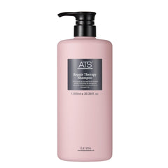 ATS Professional Therapy Shampoo bottle label highlighting amino acids for nourished hair.