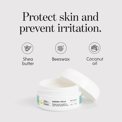 Close-up of zinc oxide detail in ATTN : GRACE Barrier Cream for healing support.
