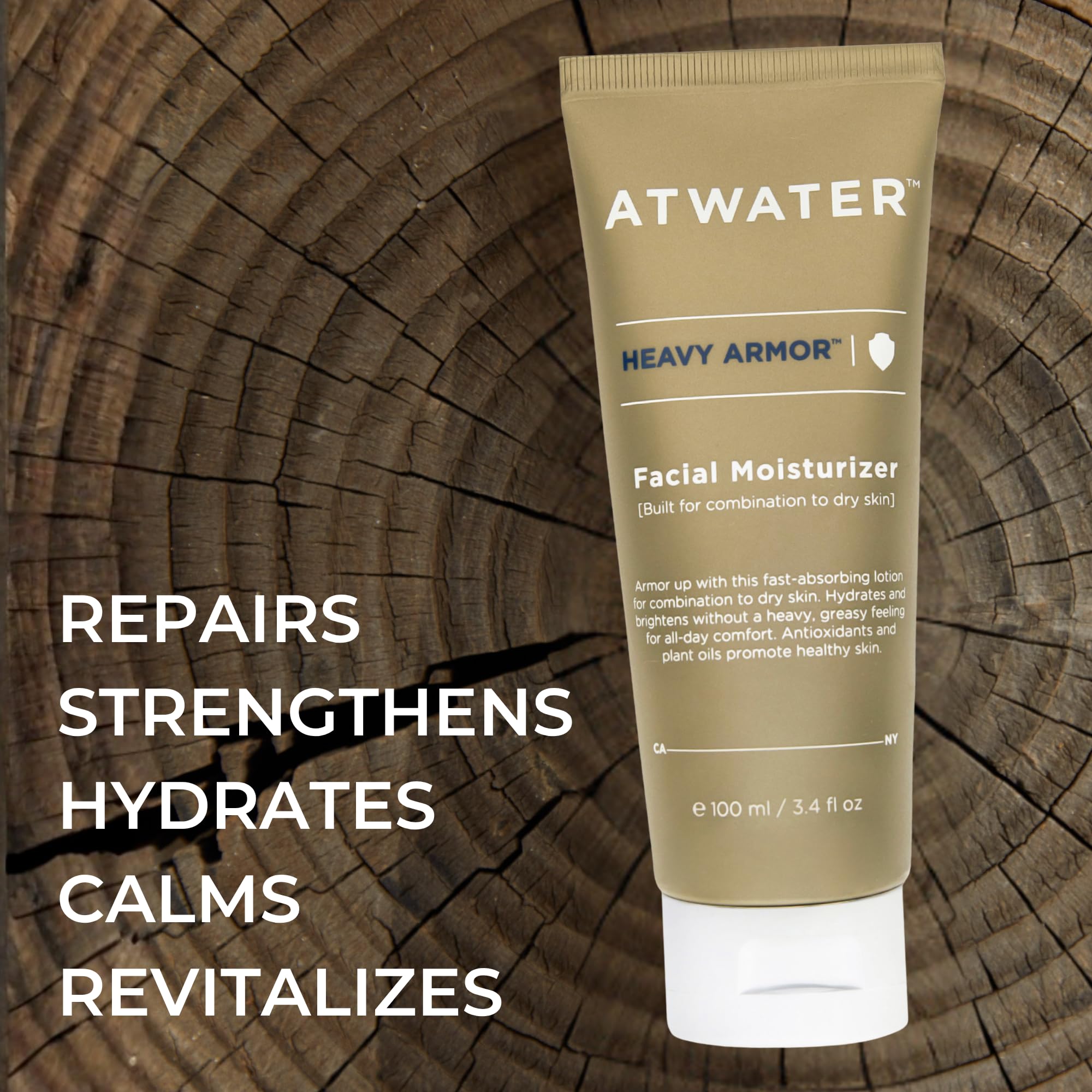 ATWATER Heavy Armor shea butter texture in jar communicates rich hydration