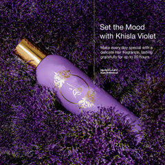 ATYAB AL MARSHOUD Khisla Violet Hair Mist packaging for premium unboxing experience.