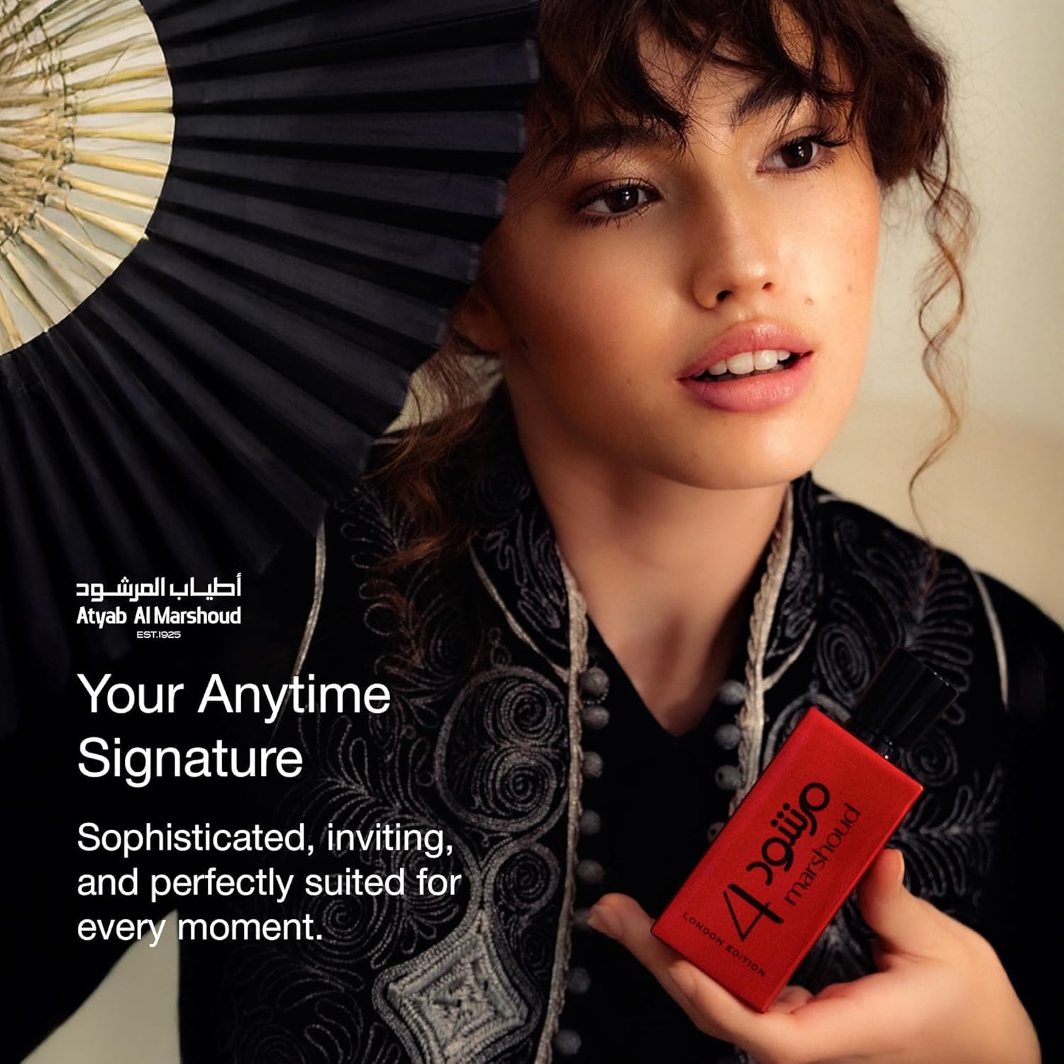 ATYAB AL MARSHOUD Marshoud 4 red bottle angle emphasizes sleek silhouette