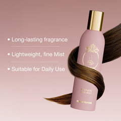 ATYAB AL MARSHOUD Pink Khisla Hair Mist on-hair view suggests lightweight fragrance