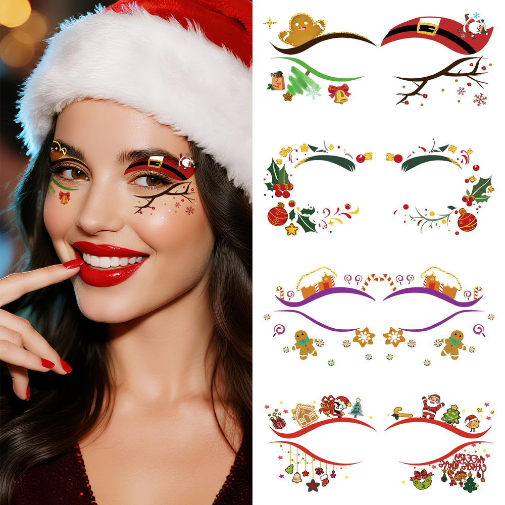 atydkug elk design eye sticker brings rustic charm to festive looks.