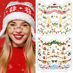 atydkug Christmas tree eye patch adds festive sparkle for holiday parties.
