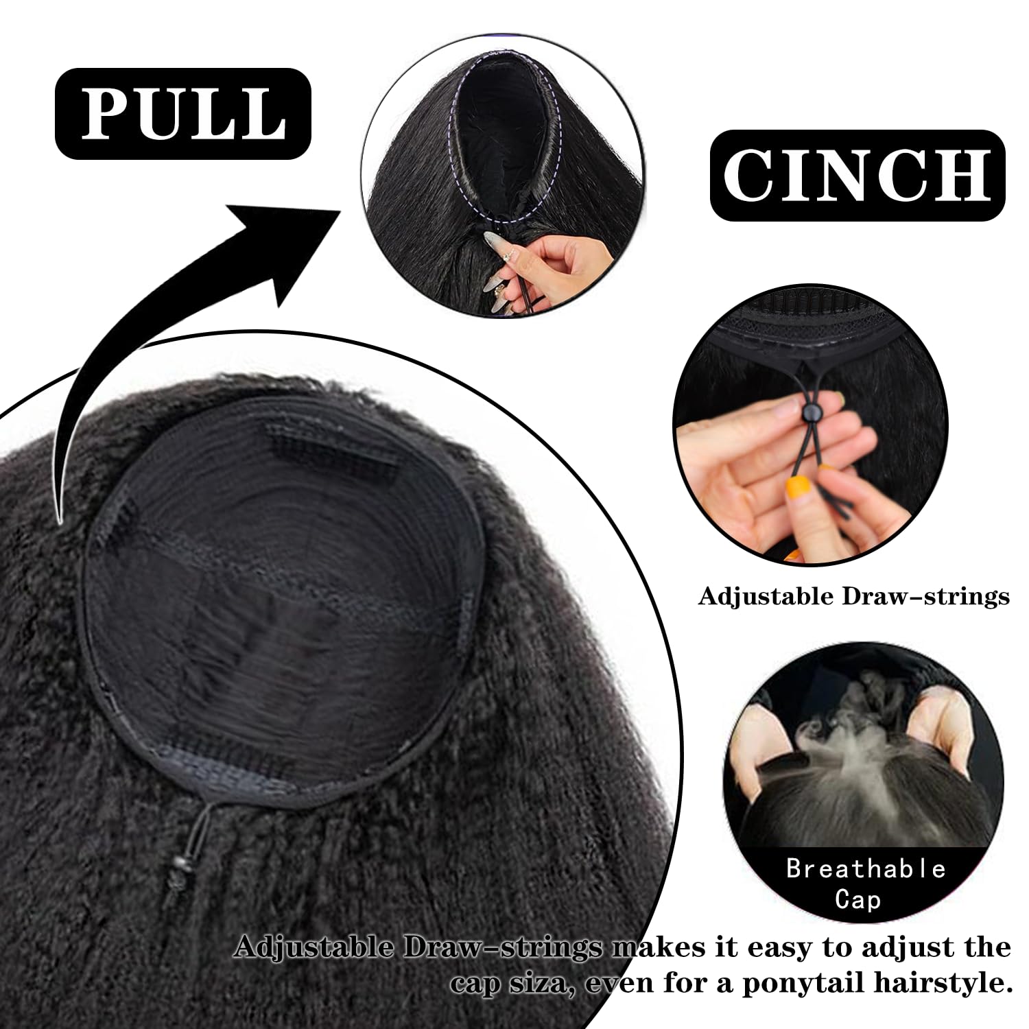 AUABEAUTY easy wear with four combs for secure fit