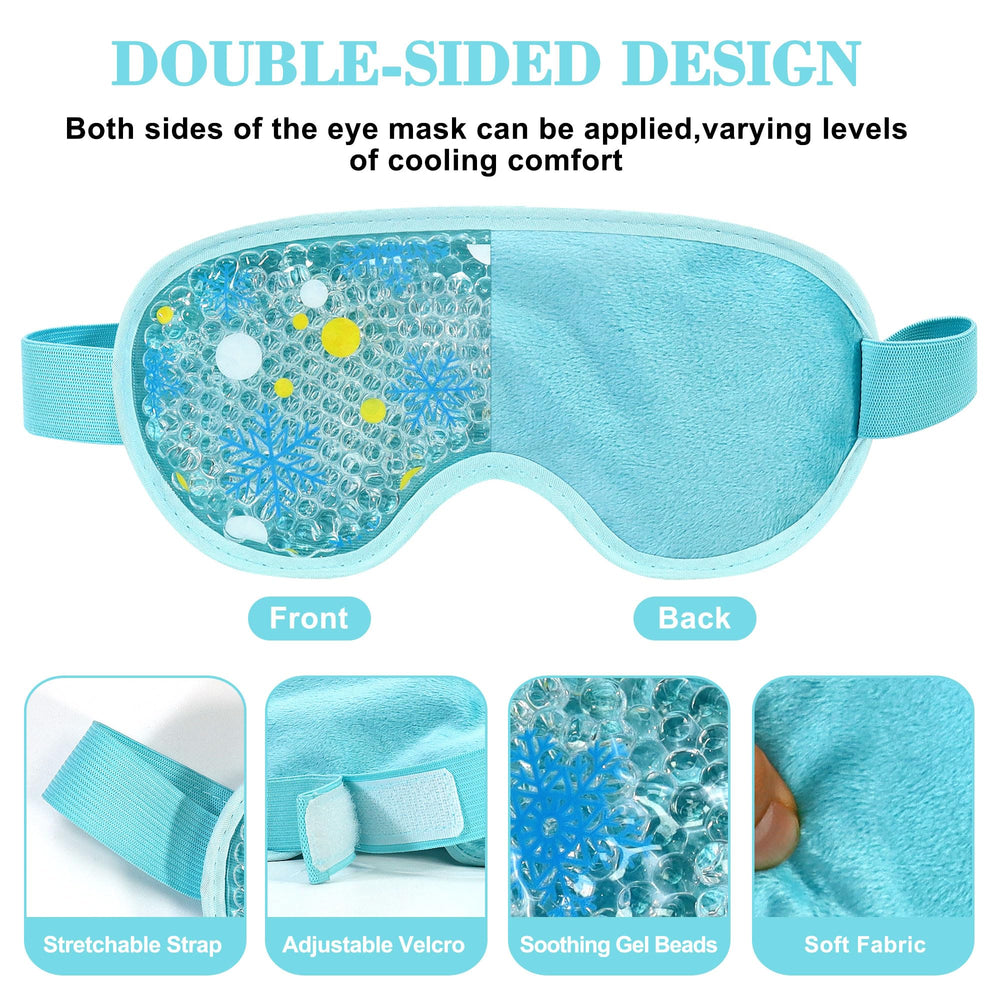 AUDFA eye mask with adjustable head strap for a secure, comfortable fit