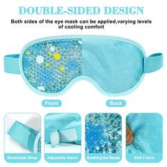AUDFA eye mask with adjustable head strap for a secure, comfortable fit