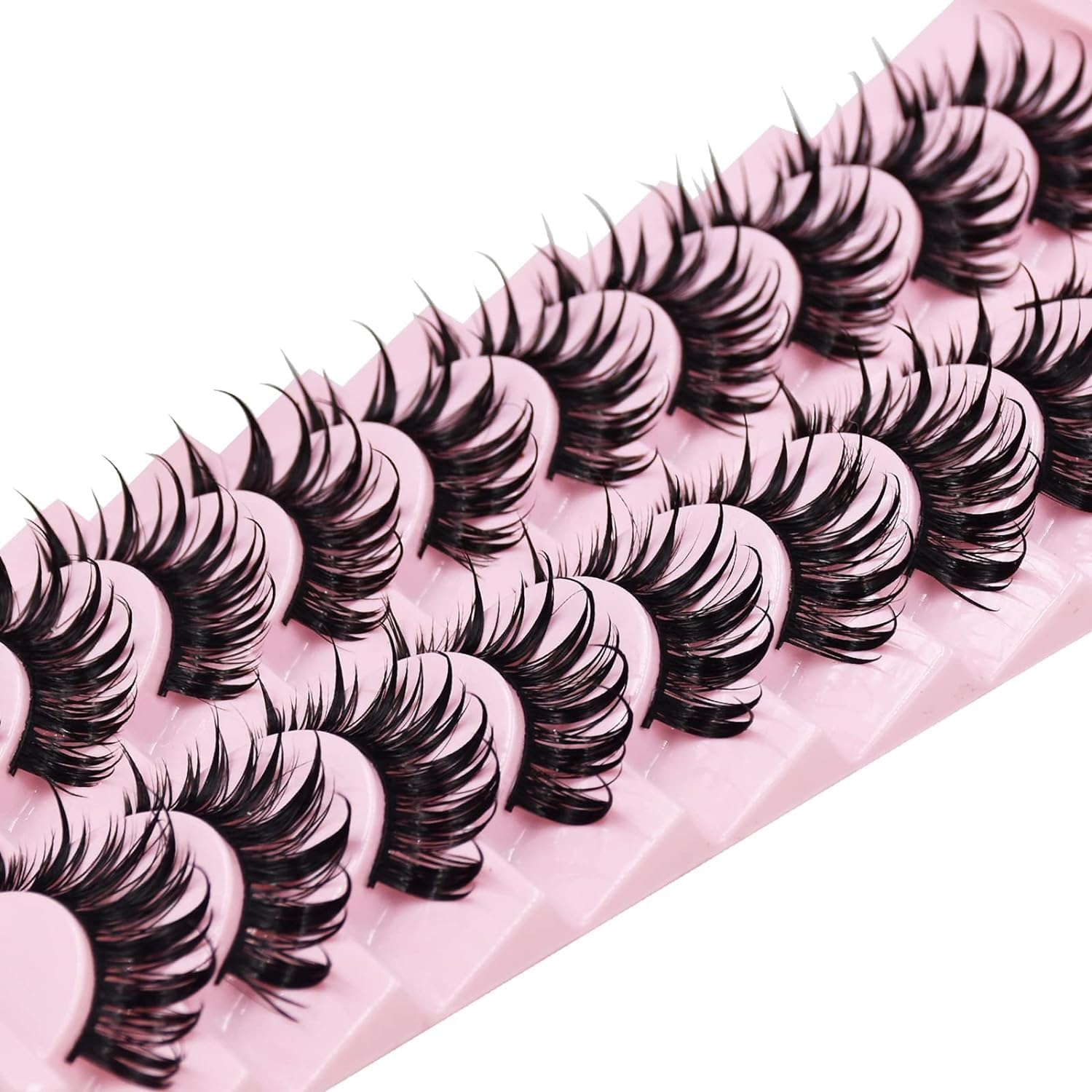 AUGENLI 16mm long lashes add anime-style drama and eye definition.