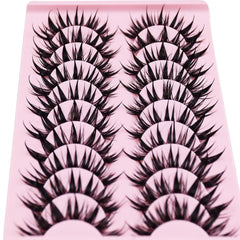 AUGENLI cat-eye lashes suit round, almond, and small eye shapes.
