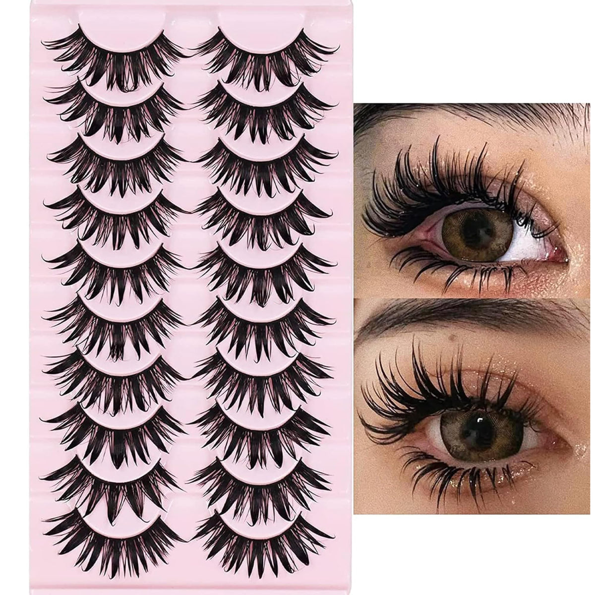 AUGENLI manga lashes offer a vibrant wet look for bold anime-inspired eyes.