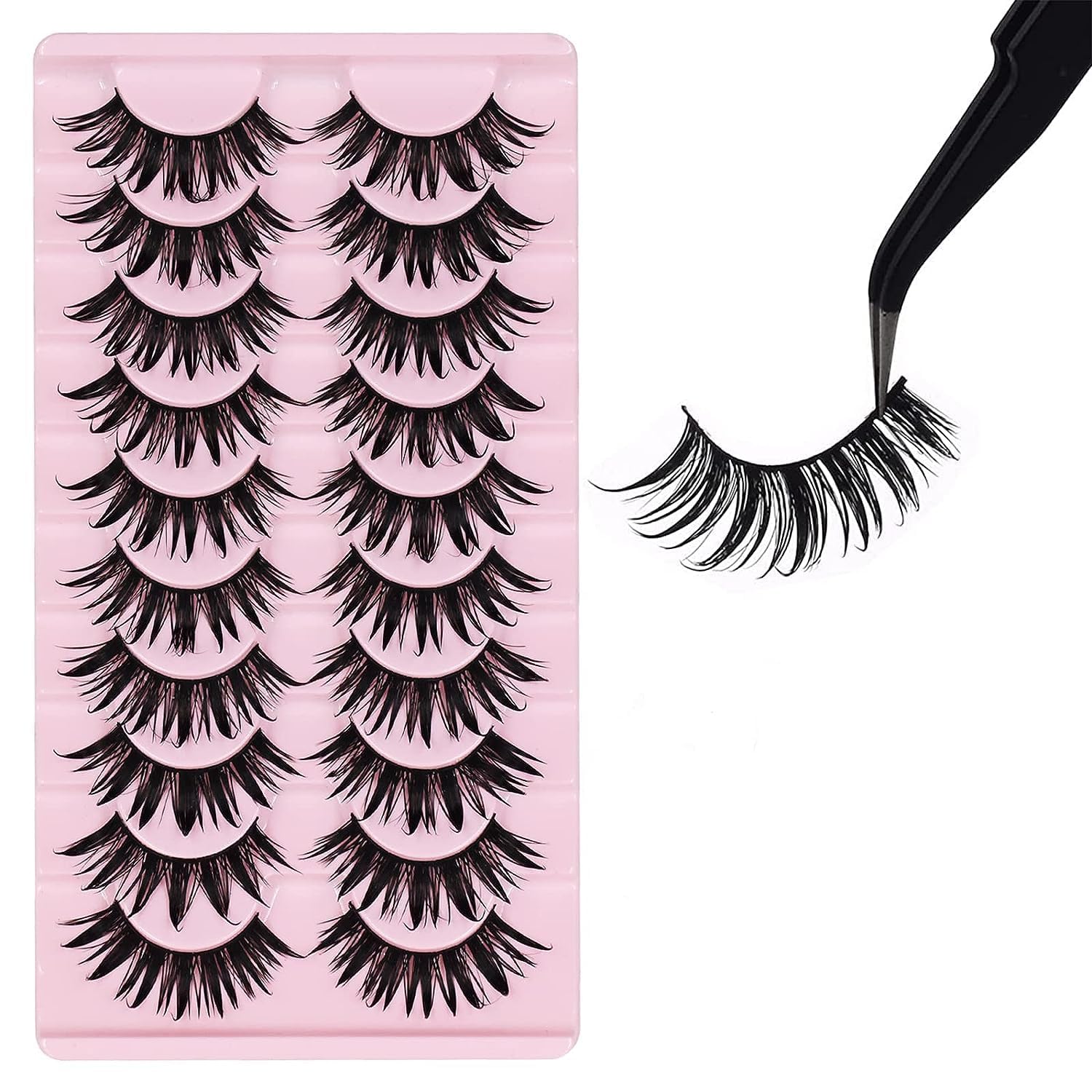 AUGENLI manga lashes mimic natural 3D clusters for seamless salon-like results.