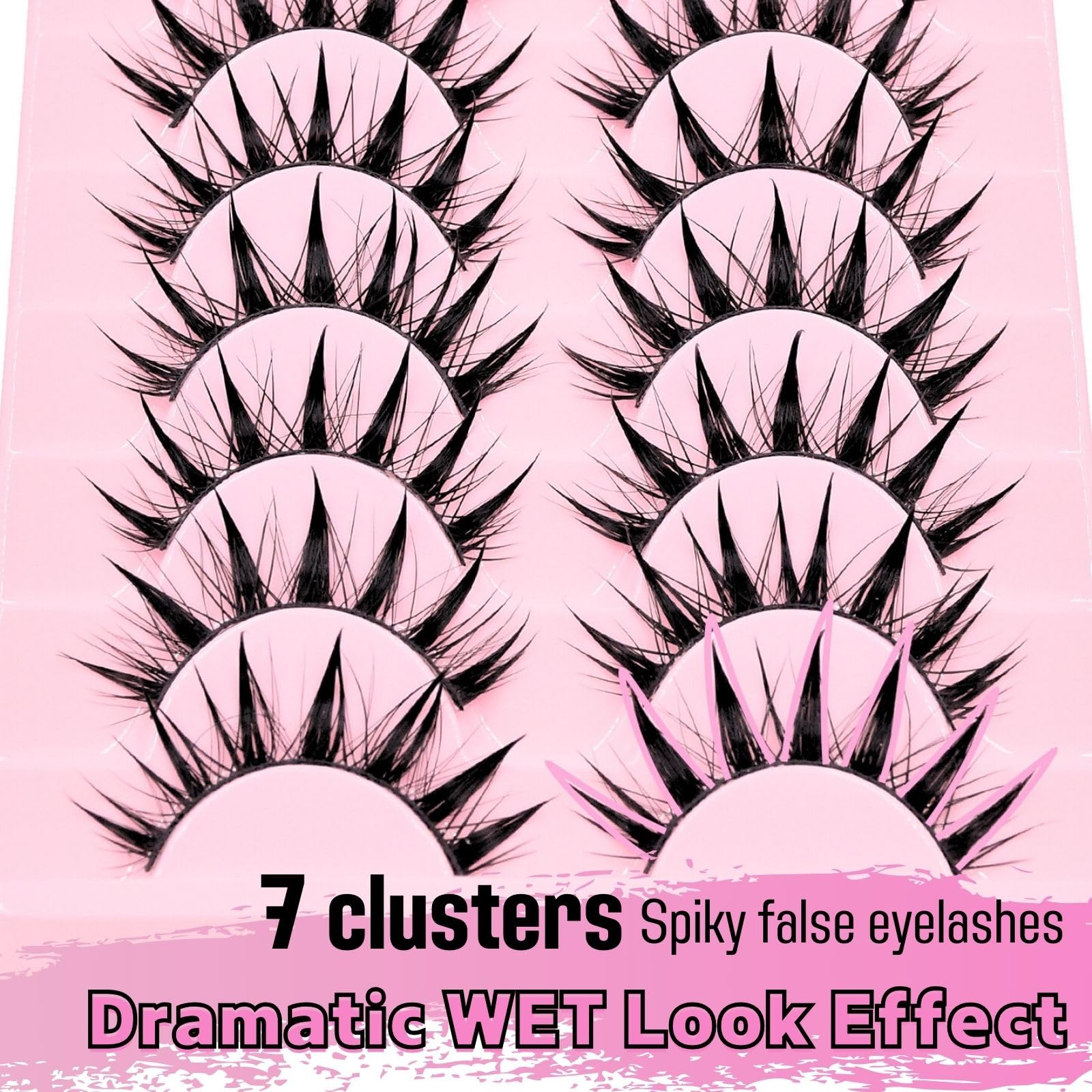 AUGENLI faux mink anime eyelashes offer lightweight comfort and lasting eyelash drama.