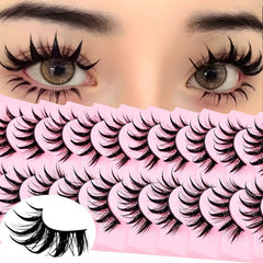 AUGENLI manga lashes 10-pairs pack for versatile cosplay and anime-inspired eye drama.