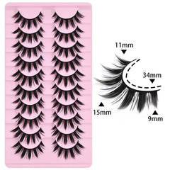 AUGENLI spiky manga lashes 16mm create bold eye definition for anime fans.