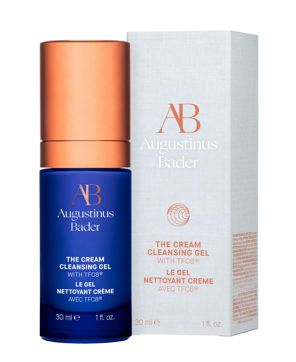 Augustinus Bader Gel cleansed skin displaying balanced, comfortable finish