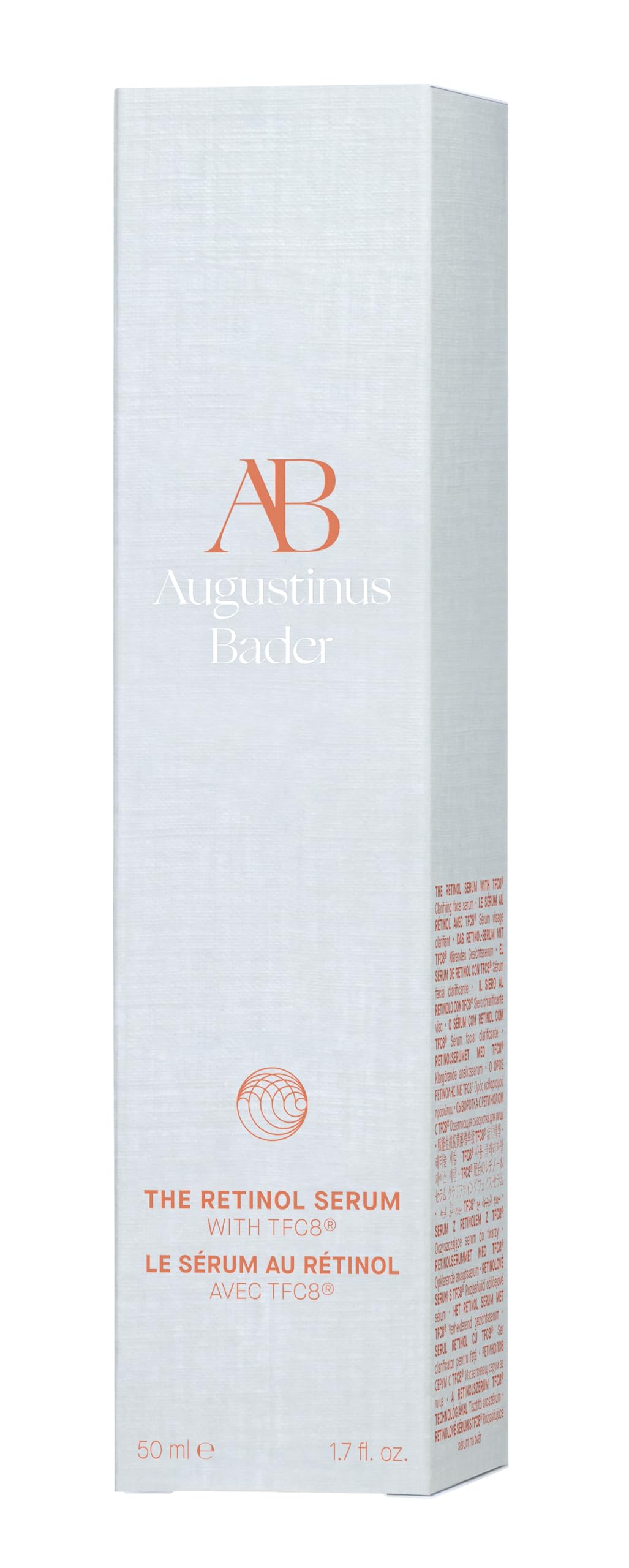 Augustinus Bader Retinol Serum application scene for refined pores and clarity.